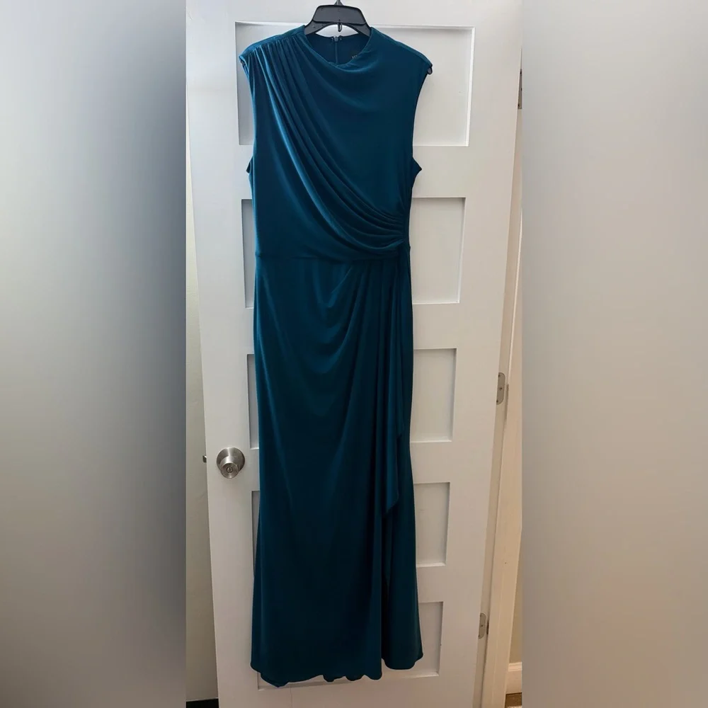 Betsy & Adam Teal Dress - Picture 5 of 9
